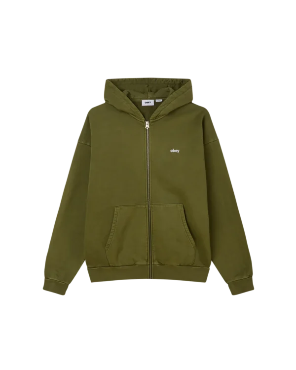 Obey Lowercase Pigment Zip Hood
