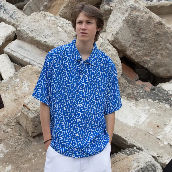 Feelings Hubba Shirt Electric Blue - Image 2