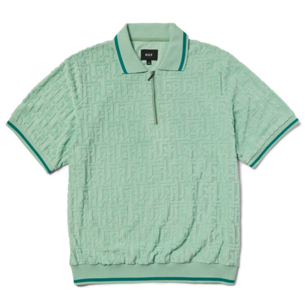 Huf Tether Jacquard Terry Top Jade