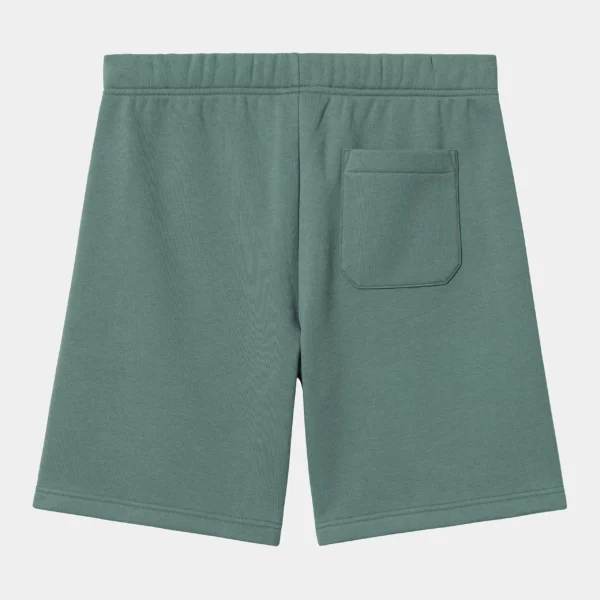 Carhartt WIP Chase Sweat Short Silver / Gold - Image 2