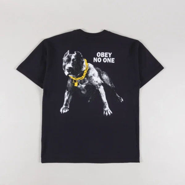 Obey No One T Shirt Vintage Black