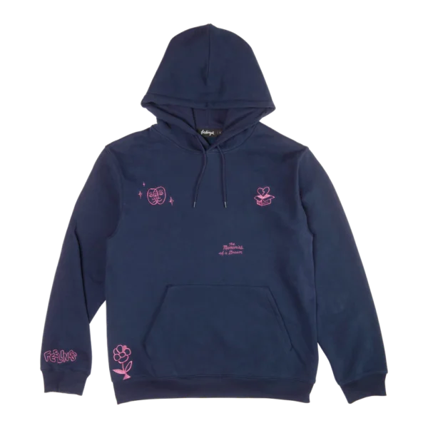 Feelings Banks Heavy Hoodie Navy